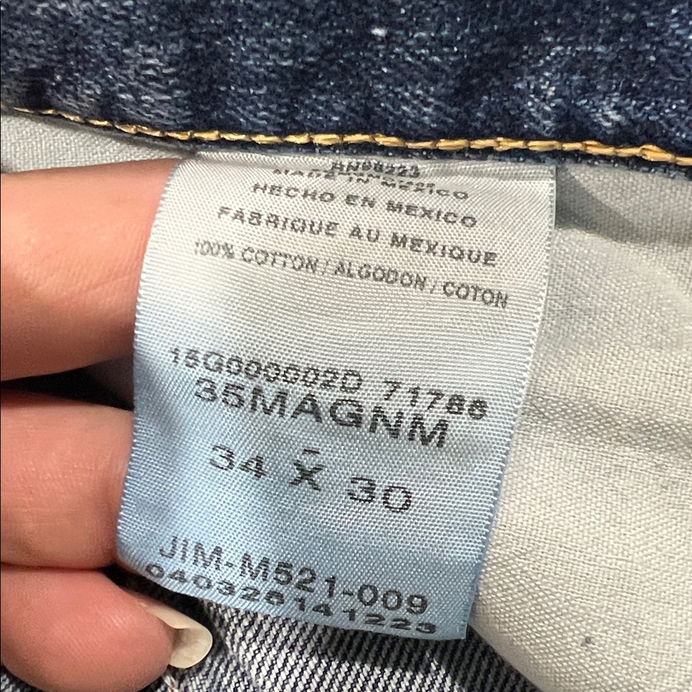 Magellan Outdoors Men's Blue Straight Jeans - Picture 3 of 7